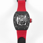 RM055 NTPT Carbon Best Edition Skeleton Dial Red Inner Bezel Nylon Strap KUF NH05