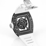 RM055 NTPT Carbon Best Edition Skeleton Dial White Inner Bezel Rubber Strap KUF NH05