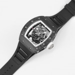 RM055 NTPT Carbon Best Edition Skeleton Dial White Inner Bezel Rubber Strap KUF NH05