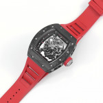 RM055 NTPT Carbon Best Edition Skeleton Dial Red Inner Bezel Rubber Strap KUF NH05