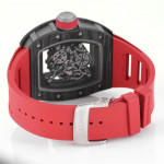 RM055 NTPT Carbon Best Edition Skeleton Dial Red Inner Bezel Rubber Strap KUF NH05