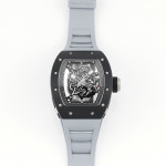 RM055 Black Ceramic Best Edition Skeleton Dial Black Inner Bezel Rubber Strap KUF NH05