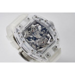 RM056-02 Transparent Tourbillon Best Edition Skeleton Dial Rubber Strap V2 EURF 