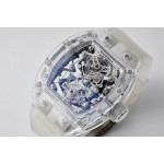 RM056-02 Transparent Tourbillon Best Edition Skeleton Dial Rubber Strap V2 EURF 