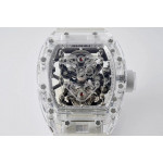 RM056-02 Transparent Tourbillon Best Edition Skeleton Dial Rubber Strap V2 EURF 