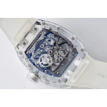 RM056-02 Transparent Tourbillon Best Edition Skeleton Dial Rubber Strap V2 EURF 