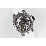 Excalibur Spider Titanium Skeleton Dial White Rubber Strap A2136 Tourbillon BBR