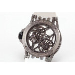 Excalibur Spider Titanium Skeleton Dial White Rubber Strap A2136 Tourbillon BBR