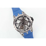 Excalibur Spider Titanium Skeleton Dial Blue Rubber Strap A2136 Tourbillon BBR