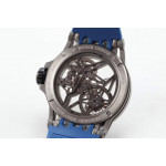 Excalibur Spider Titanium Skeleton Dial Blue Rubber Strap A2136 Tourbillon BBR