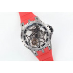 Excalibur Spider Titanium Skeleton Dial Red Rubber Strap A2136 Tourbillon BBR