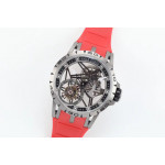 Excalibur Spider Titanium Skeleton Dial Red Rubber Strap A2136 Tourbillon BBR