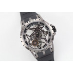 Excalibur Spider Titanium Skeleton Dial Black Rubber Strap A2136 Tourbillon BBR