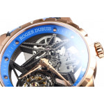 Excalibur RG Best Edition Skeleton Dial Blue Rubber Strap A2136 Tourbillon BBR