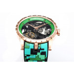 Excalibur RG Best Edition Skeleton Dial Green Rubber Strap A2136 Tourbillon BBR