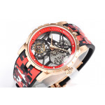 Excalibur RG Best Edition Skeleton Dial Red Rubber Strap A2136 Tourbillon BBR