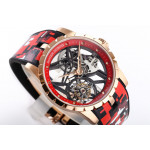 Excalibur RG Best Edition Skeleton Dial Red Rubber Strap A2136 Tourbillon BBR