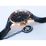 Excalibur Knights of the Round Table II RG Best Edition Black Dial Black Leather Strap MIYOTA 9015 ZF