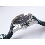 Excalibur Knights of the Round Table II SS Best Edition Black Dial Black Leather Strap MIYOTA 9015 ZF