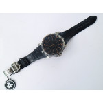 Excalibur Knights of the Round Table II SS Best Edition Black Dial Black Leather Strap MIYOTA 9015 ZF