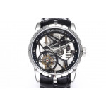 Excalibur Rddbex0393 SS Best Edition Skeleton Dial Leather Strap A2136 Tourbillon BBR 