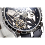 Excalibur Rddbex0393 SS Best Edition Skeleton Dial Leather Strap A2136 Tourbillon BBR 