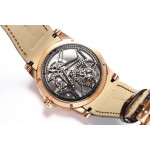 Excalibur Rddbex0393 RG Best Edition Skeleton Dial Leather Strap A2136 Tourbillon BBR