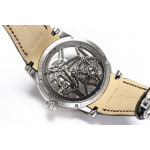 Excalibur Rddbex0393 SS Diamonds Bezel Best Edition Skeleton Dial Leather Strap A2136 Tourbillon BBR