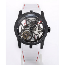 Excalibur Rddbex0393 FC Best Edition Skeleton Dial  White Rubber Strap A2136 Tourbillon BBR