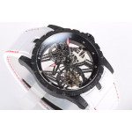 Excalibur Rddbex0393 FC Best Edition Skeleton Dial  White Rubber Strap A2136 Tourbillon BBR