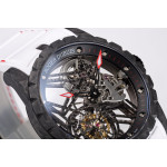 Excalibur Rddbex0393 FC Best Edition Skeleton Dial  White Rubber Strap A2136 Tourbillon BBR