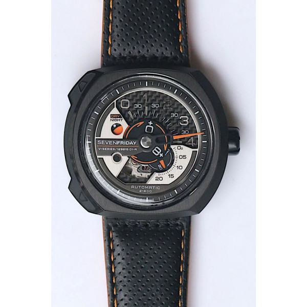 SevenFriday V3-01 PVD/LE Black Japan Miyota 82S7