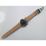 Heritage Black Bay Chronograph Black Dial SS Leather Asia 7750