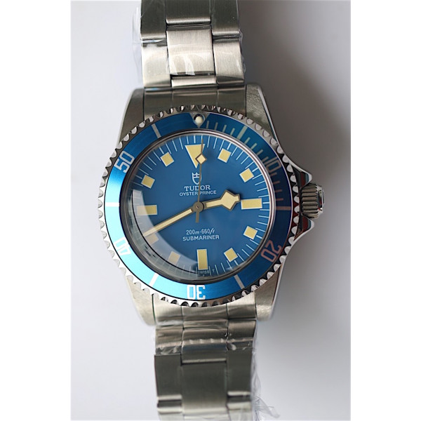 Tudor Vintage SUB 76100 SS/SS Blue&Black Dials Bracelet Asia 2836