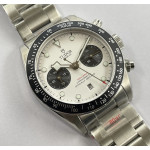 Black Bay Chrono SS 1:1 Best Edition White Dial on SS Bracelet TWS A7750