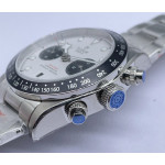 Black Bay Chrono SS 1:1 Best Edition White Dial on SS Bracelet TWS A7750