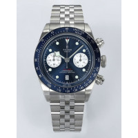 Black Bay Chrono SS 1:1 Best Edition Blue Dial On SS Jubilee Bracelet ZF DD7750