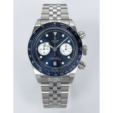 Black Bay Chrono SS 1:1 Best Edition Blue Dial On SS Jubilee Bracelet ZF DD7750