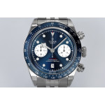 Black Bay Chrono SS 1:1 Best Edition Blue Dial On SS Jubilee Bracelet ZF DD7750