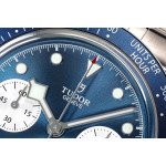 Black Bay Chrono SS 1:1 Best Edition Blue Dial On SS Jubilee Bracelet ZF DD7750