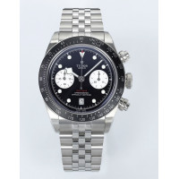 Black Bay Chrono SS 1:1 Best Edition Black Dial On SS Jubilee Bracelet ZF DD7750