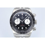 Black Bay Chrono SS 1:1 Best Edition Black Dial On SS Jubilee Bracelet ZF DD7750