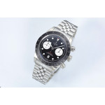 Black Bay Chrono SS 1:1 Best Edition Black Dial On SS Jubilee Bracelet ZF DD7750
