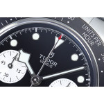 Black Bay Chrono SS 1:1 Best Edition Black Dial On SS Jubilee Bracelet ZF DD7750