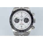 Black Bay Chrono SS 1:1 Best Edition White Dial On SS Jubilee Bracelet ZF DD7750