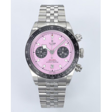 Black Bay Chrono SS  1:1 Best Edition Pink Dial On SS Jubilee Bracelet ZF DD7750