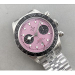 Black Bay Chrono SS  1:1 Best Edition Pink Dial On SS Jubilee Bracelet ZF DD7750