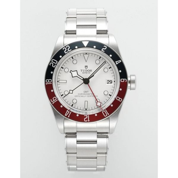 Black Bay GMT Pepsi Blue/Red Bezel White Dial 1:1 Best Edition SS Bracelet ZF A2836