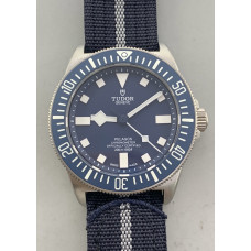 Pelagos M25707B/23-0001 Ti 1:1 V4 Best Edition Blue dial Blue Ceramic Bezel on Nylon Strap M+F Miyato 8N-24