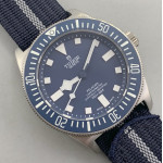 Pelagos M25707B/23-0001 Ti 1:1 V4 Best Edition Blue dial Blue Ceramic Bezel on Nylon Strap M+F Miyato 8N-24